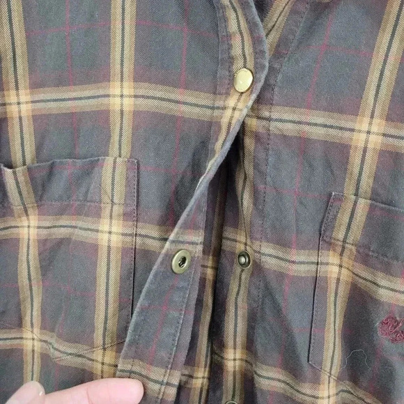 Lauren Ralph Lauren Women's Plaid Button-Up Shirt Medium Cotton 19CT - Picture 6 of 7